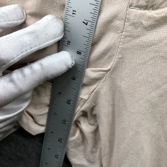 Gap Flare Ankle Pants Womens 10 Beige Stretch Curvy Fit Mid Rise Trouser Chino - Picture 6 of 10